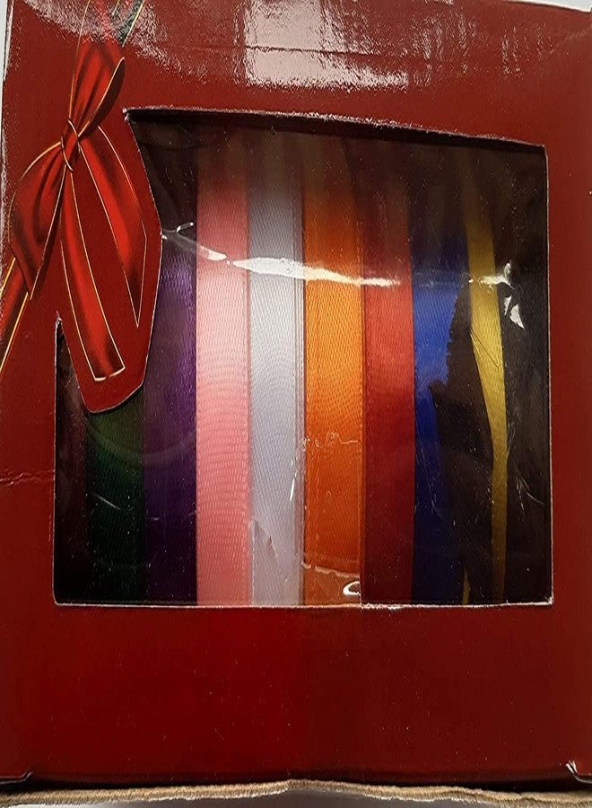 MSGH Satin Ribbon Multicolored Set of 10 Rolls, 10 Mt Each Roll, Total 100 Mt. (Half INCH) - Image 5